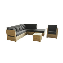 Outdoor-Rattanmöbel kombinieren Ecke Sofa